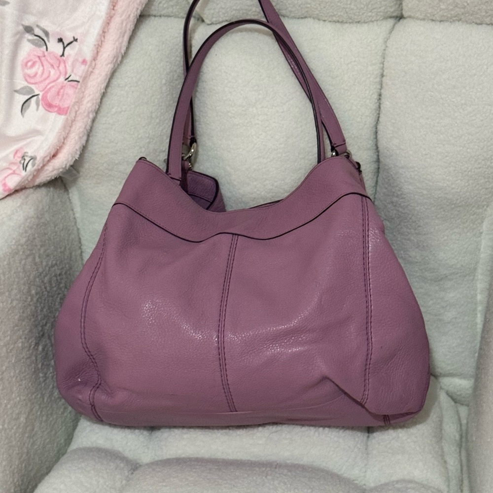 Coach Lilac Leather Lexy Shoulder Bag - Picture 8 of 13